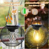 Lámpara Solar Exterior Ortiny Mejorada Luces Decorativas Exteriores Impermeables Lámparas Colgantes Para Jardín Metal Tema FÁYRI - details 5