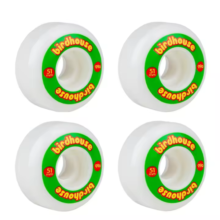 Birdhouse Skateboards Birdhouse Monopatín Skateboard Ruedas Logo 99a Rasta 51 MM (Set 4) - Alta Calidad - 1