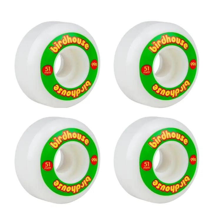 Birdhouse Skateboards Birdhouse Monopatín Skateboard Ruedas Logo 99a Rasta 51 MM (Set 4) - Alta Calidad - 1