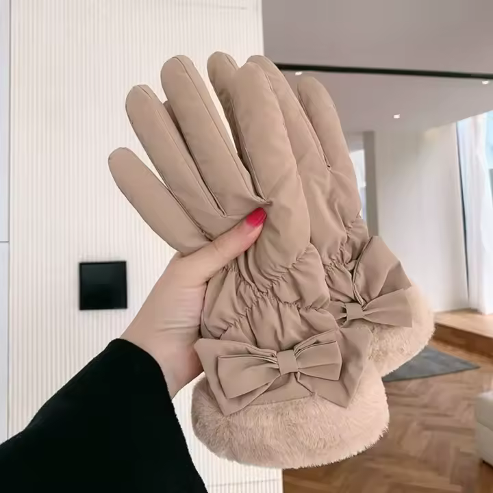 Guantes Táctiles De Invierno Impermeables Y Resistentes Al Frío Para Ciclismo Y Esquí Con Linterna Termofleece Unisex - 1