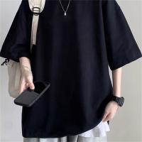 Camiseta De Poliéster Sólido Para Hombres Camiseta Casual De Polyester Basic Oversized Tops Calidad Unisex Camisetas Cortas De Verano Ropa Para Hombres - details 5