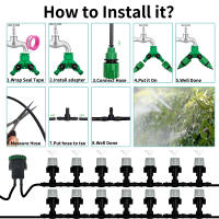 Sistema De Riego Automático Portátil 10-20M Con Rojellones De Niebla Misting Para Jardín Con Conector De Tee 4/7mm Para Patio - details 3