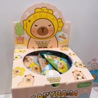 Nuevos 32pcs/Box Loopy Capibala Muñecos De Borrador Kawaii Juguetes Para Estudiar Suministros Escolares Para Niños Regalos - details 16