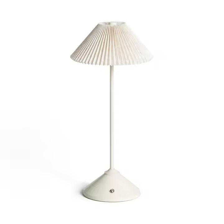 Ledkia Lámpara de Mesa LED Portátil Metal con Batería USB Recargable Denwa Beige - 1