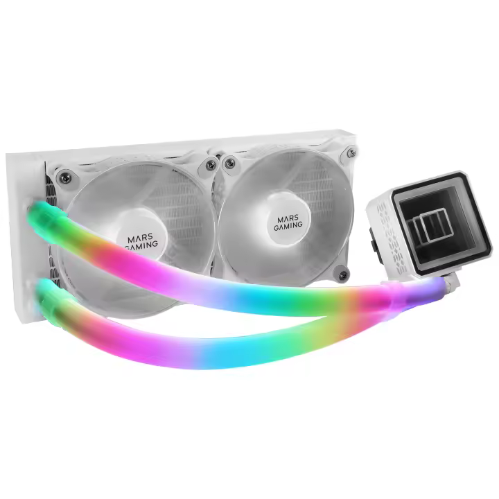 Mars Gaming MCA-WT, Fundas ARGB para Tubos de Refrigeración Líquida, 30 LEDs Ultra Brillantes Personalizables ARGB, Silicona Eco Soft, Compatibilidad Total, 330mm, Fundas ARGB Multicolor - 1