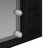 Espejo de LED vidaXL - Roble Negro - 76x15x55 cm - Hecho de Madera Elaborada - details 5