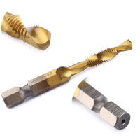 Juego De Brocas De Tapa De Titanio HSS 1/6Pcs Hex Shank Para Tornillos Y Máquinas De Trabajar Madera Herramientas Manuales M3 M4 M5 M6 M8 M10 - details 4