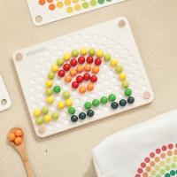 Tablero De Dibujo Arcoíris Montessori Juguete Educativo De Aprendizaje Por Color Para Niños De 1 a 3 Años Juego De Madera - details 11
