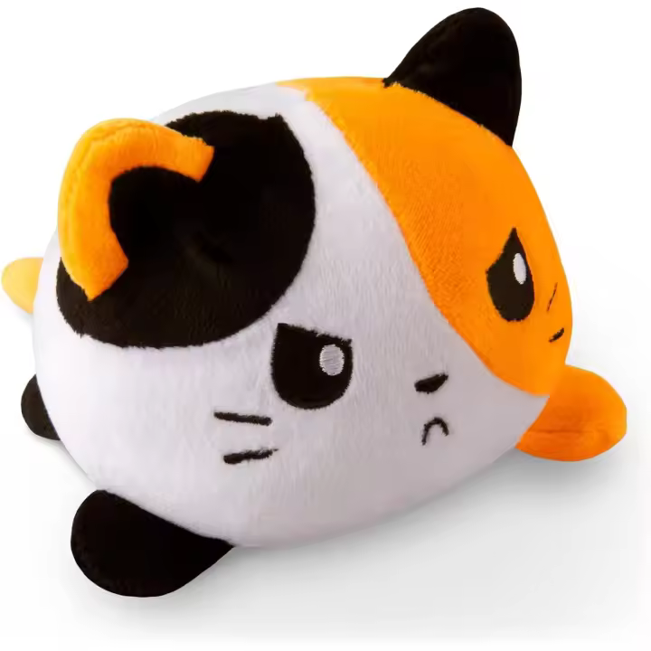 Plush de Gato original de Dos Caras: adorable animal de Plush sensorial para presentar tu estado de ásimo - 1