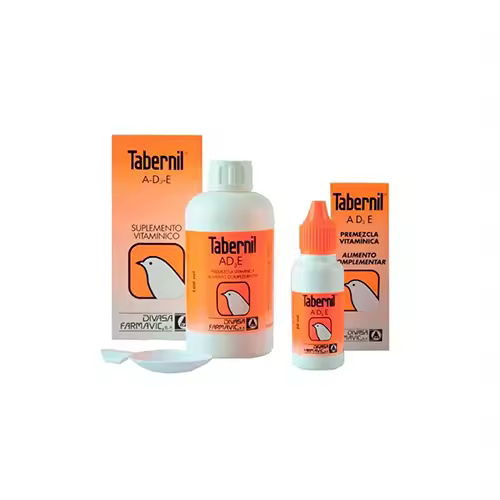DFV TABERNIL AD3E Complemento Vitamínico para el Agua de los Canarios y Aves Ornamentales, 20 ml - 1