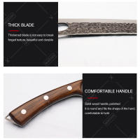 Cuchillo De Cocina Profesional WXCOO Acero Inoxidable Multiusos Para Picar Y Cortar Cuchillo De Chef Forjado a Mano Herramienta De Cocina Ecológica - details 7