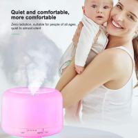 Máquina De Aromatherapy Muji De 500 Ml, Humididiffador De Purificación De Aire Silencioso Para El Hogar Ultrasónico, Horno De Aromatherapy, Lámpara Colorida Grande De 500 Ml (sin Control Remoto)-Type De Conector - details 3