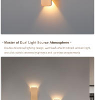Lámpara De Pared Moderna De Aluminio LED Luz Delgada Para Iluminación De Pasillo Dormitorio Sala De Estar Decoración De Iluminación - details 2