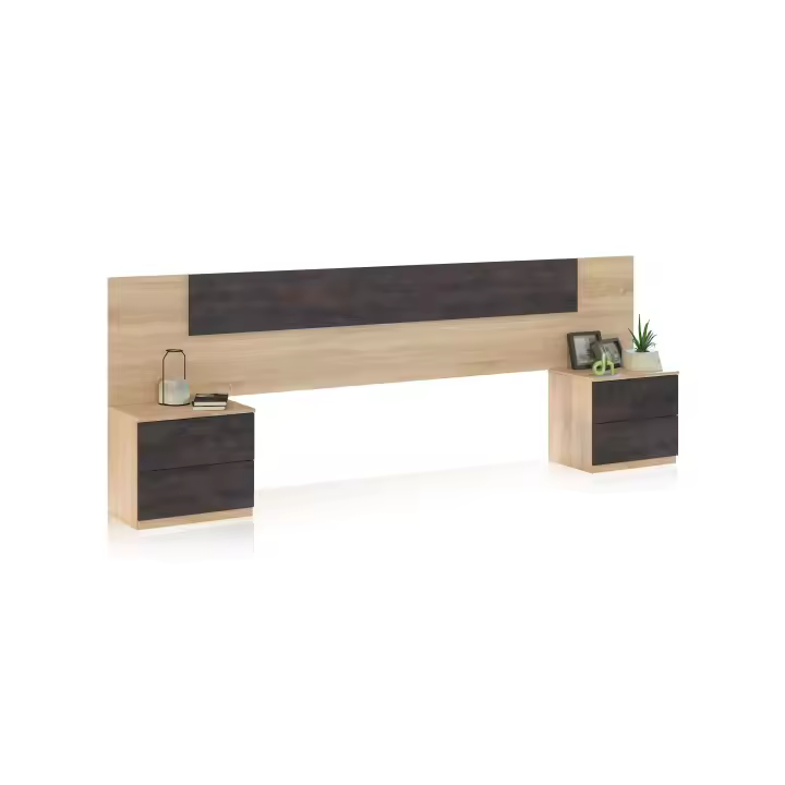 Duehome - Cabecero con mesitas Akari - 1