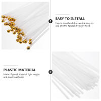 50Pcs Poles Para Banderas De Plástico Para Eventos Deportivos Y Festivales Poles De Bandera Manuales Para Celebraciones Y Publicidad - details 3