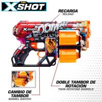 X-Shot Pistola de Dardos 24 Dardos - Pistola Skins Dread X-SHOT - Acción de Disparo Rápido- Juguete Exterior - details 0