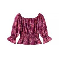 Nuevo Conjunto De Traje Impreso Para Mujer Estilo Europeo Y Americano Uno Hombro Slim Con Mangas Largas Y Slit Recto Alto - details 5