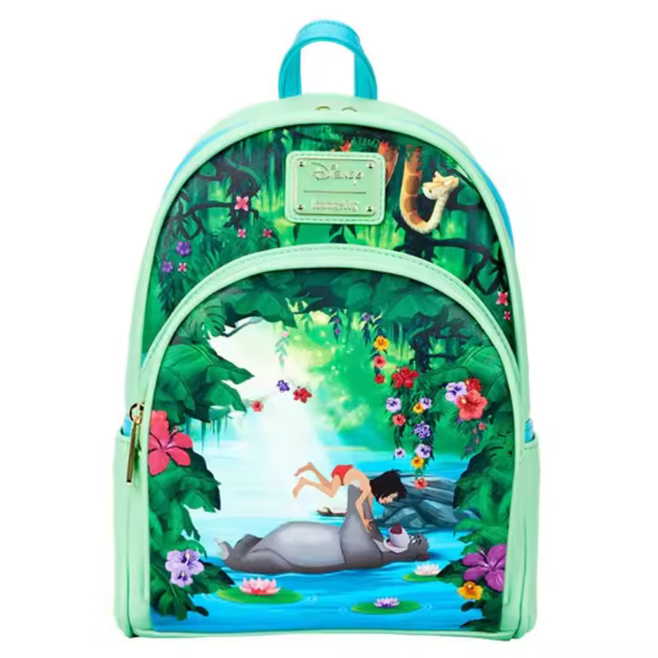 Loungefly MOCHILA Libro Selva Jungle Book Mowgli Baloo mujer  LOUNGEFLY BACKPACK bolso Disney - 1