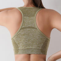 Deportiva Para Mujer Sujetador De Yoga Top De Chaleco Alta Protección Antigolpes Secado Rápido Gimnasio Correr Fitness Ropa Deportiva Sin Costuras - details 8