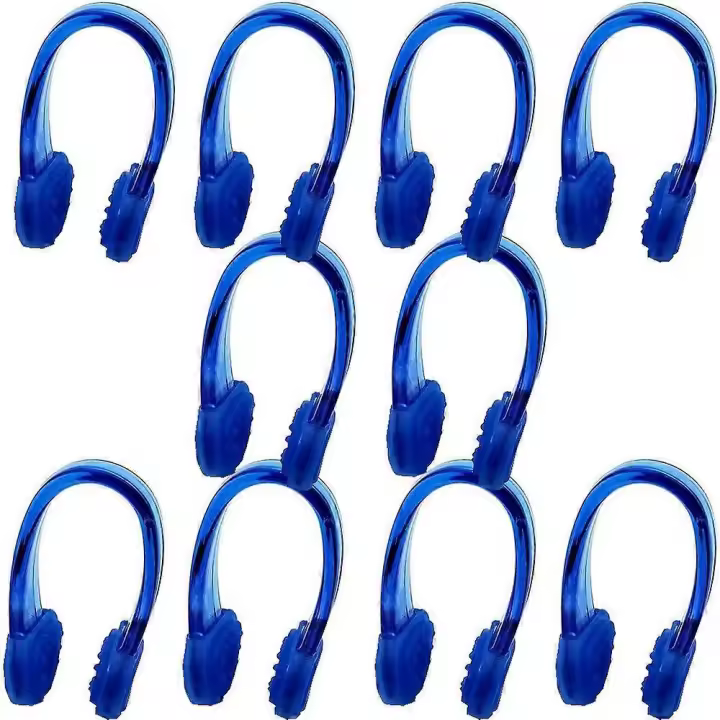 Silicone Waterproof Swimming Nose Clips Pool Nose Plugs for Adults with Box Packed, Set of 10 - 1