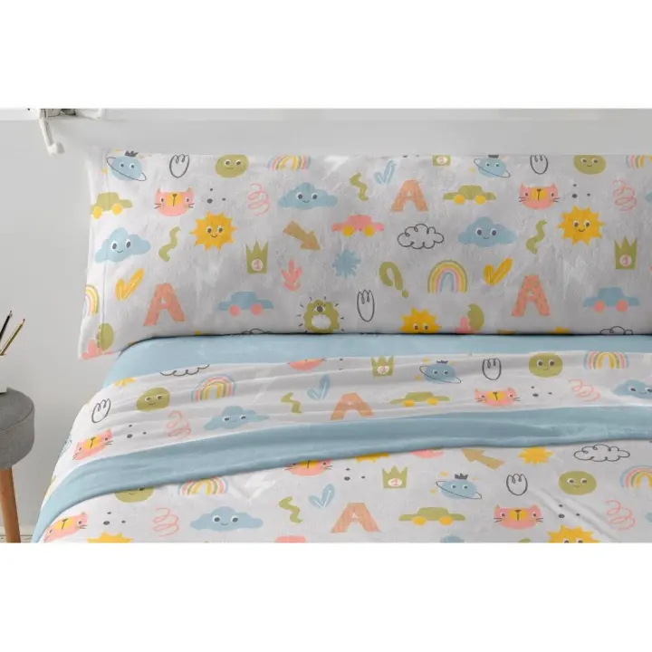 Sabana coralina Infantil/Juvenil Burrito Blanco Diseño 978 - 1