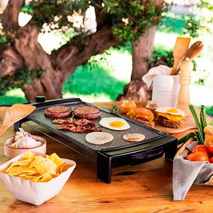 Plancha eléctrica Cecotec Tasty&Grill 3000 RockWater 2600W negro/gris - 1