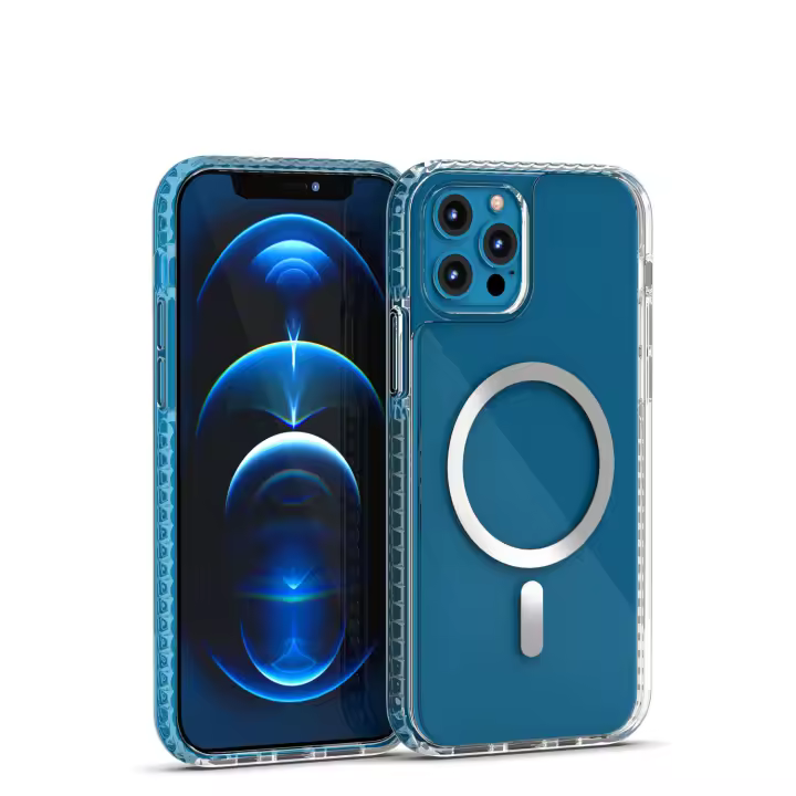 Funda magnética para Iphone 12 / 12 Pro 6.1' / 12 Pro Max 6.7' EUCG Compatible con Tecnología MagSafe. Transparente - 1