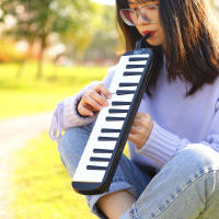 IRIN Melodica De 32 Teclas Instrumento Musical Estilo Piano Con Bolsa De Transporte Y Boquilla Educativo Regalo Ideal - details 7