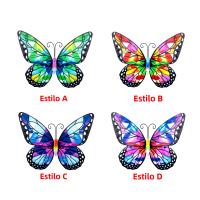 Decoración De Pared Con Mariposas De Metal Arte De Alas Para Balcón Patio Valla Artísticas Y Estéticas Adornos Para Exterior - details 0