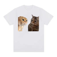 Camiseta Gráfica De Gatos Hablando Divertida Y Bonita Para Hombres Y Mujeres Estilo Casual Manga Corta Algodón Súper Cómodo Talla Grande - details 2