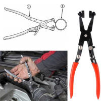 Aguja De Tubo De Garganta Recta/Curva 1Pc Para Automóvil Herramientas De Mantenimiento De Plomería Con Abrazadera De Tubo - details 7