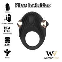 Anillo vibrador para clítoris Anillo vibrador para clítoris Anillo para pene masculino Estimulador de clítoris Pareja sexual Anillo para pene Juguete sexual para pareja Accesorio erótico máxima estimulación Juguete para parejas Womanvibe THOR - details 0