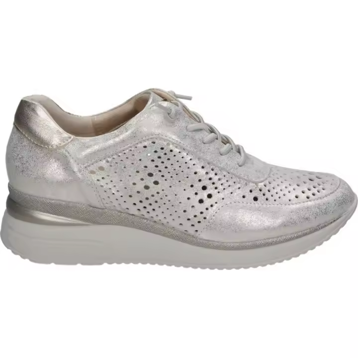 PITILLOS | Zapato Oxford Pitillos para Mujer – Zapato de Piel en Color Dorado con Detalles – Zapato de Cuña con Cordones – De Piel – Elegante – Cuña Media y Cómoda – Alta Calidad – Modelo 10430 - 1