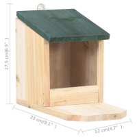 vidaXL Casas de ardilla 4 unidades madera de abeto - details 7