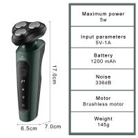 Afeitadora Eléctrica Para Hombres Potente Máquina De Barba Recargable Afeitado Diario Compacta Ligera Coge Cómodamente En La Mano - details 7