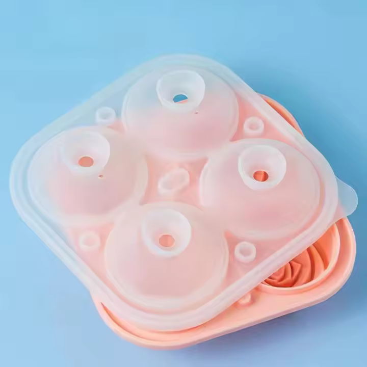 2PCS Molde De Hielo En Forma De Flor 2.5 Pulgadas Silicona Ecológica Para Cocteles Y Jugos Herramientas De Cocina Prácticas - 1