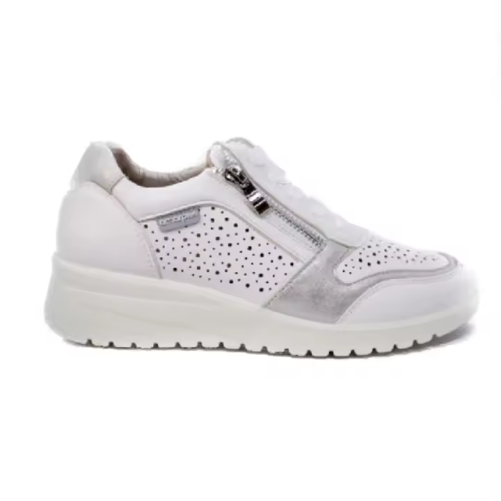 Shoes Anchos Y Confortables marca Amarpies para mujer en color blanco - 1