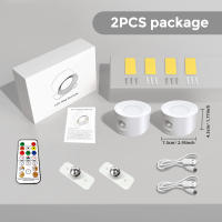 Lámpara De Pared LED Moderna RGB Con Batería USB 2000mA Control Táctil 3 Modos De Brillo Y Rotación Libre De 360 Grados Para Cocina Dormitorio Foyer Estudio Baño - details 12
