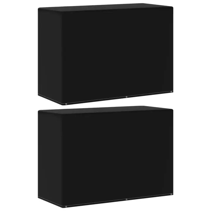 vidaXL Funda muebles jardín barbacoa gas 2 uds 6 ojales en dimensiones 180x80x125 cm/170x90x60 cm | almacenamiento funcional diseño moderno para baño dormitorio sala - 1