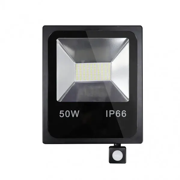 Proyector LED FABRILAMP Olivino 50w Negro Resistente Al Agua - Potencia 50w - Sensor de Movimiento - 1