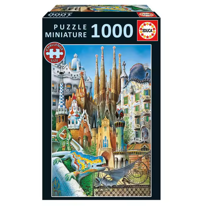 Educa Borrás Educa Borrás Puzzle 1000 piezas Collage Gaudí Miniatura (20376) - 1
