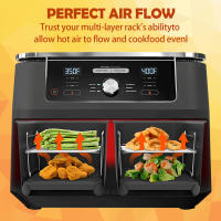 8Pcs Relleno De Asado Multifuncional Con 2 Tapetes De Silicona 2 Estantes De Horno Con Acero Inoxidable Para Air Fryer Y Herramientas De BBQ - details 5