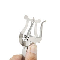 Soporte De Música Portátil Para Trompeta Y Trombón De Hierro Duradero Y Ligero Accesorios Para Instrumentos Musicales Clip De Metal Plateado - details 4
