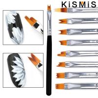 KISMIS 8Pcs Lápiz De Uñas Con Pétalos Para Dibujar Y Pintar Herramienta De Diseño De Manicura Brocha De Gel Brochas De Uñas Set De Pintura De Uñas - details 2
