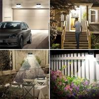 Lámpara De Pared Solar Para Jardín Y Patio Con Sensor De Movimiento Y 3 Modos De Iluminación Impermeable 432 LED Reflector Instalación Por Asamblea - details 7
