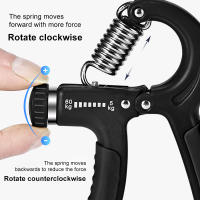 Fortalecedor de agarre para entrenamiento de fuerza, ejercitador de mano ajustable de 5-60KG, Fitness, entrenamiento de rehabilitación de dedos Unisex - details 2