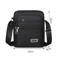 Bolso Bandolera Para Hombre 2024 Nueva Marca Nylon Gris Gran Tamaño Bolsa De Mano Casual Para Viajes Y Negocios Bolsa De Hombro Estilo Chaleco - details 1