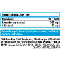 LIFE PRO NUTRITION RELAX LAVENDER 90 CAPS - Favorece la Relajacion - Mejora la Calidad de Descanso y el Bienestar General - details 1