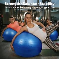 Bola De Yoga De PVC Bola De Fitness Antideslizante 65cm Resistente a Explosiones Equipo De Pilates Para Gimnasio Y Hogar - details 1