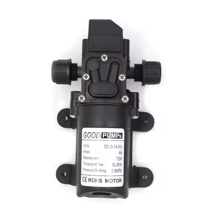 Bomba de membrana de alta presión 12V 6A 72W 6L presión, - 1